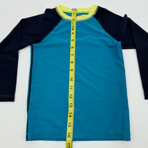 Tea Collection Boys Kids Long Sleeve Rash Guard Swim Blue, Black, Yellow Size 4T - Picture 4 of 6